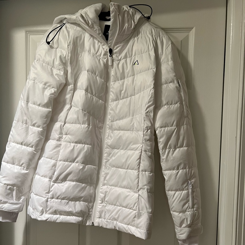 Apricot Women’s Down Jacket- White- Size S